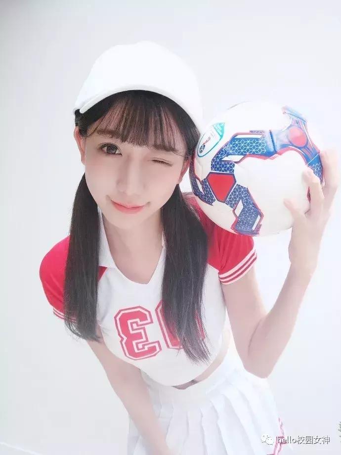 清纯可爱的美丽足球宝贝,清纯足球学生
