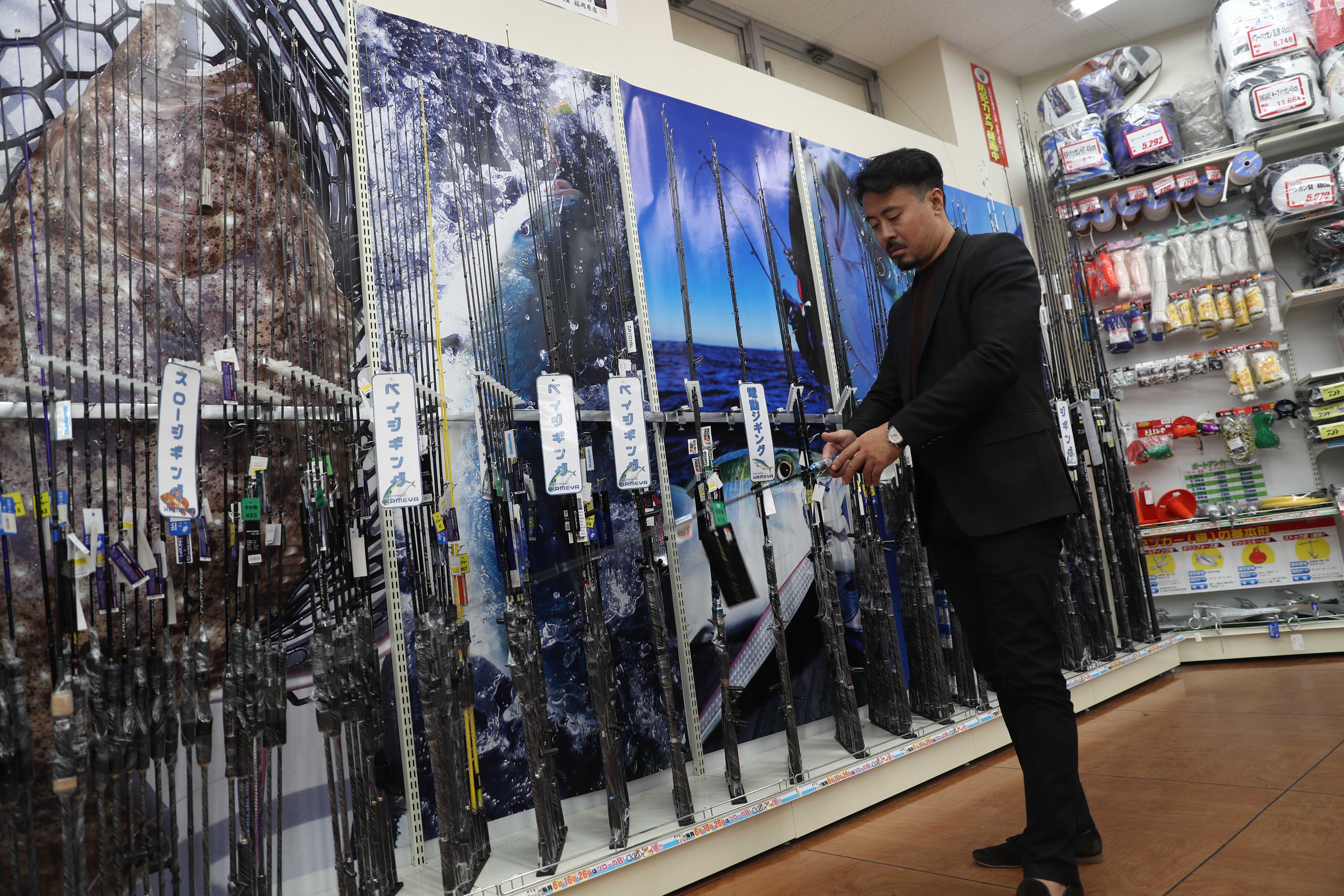 日本钓鱼渔具推荐,逛日本鱼市