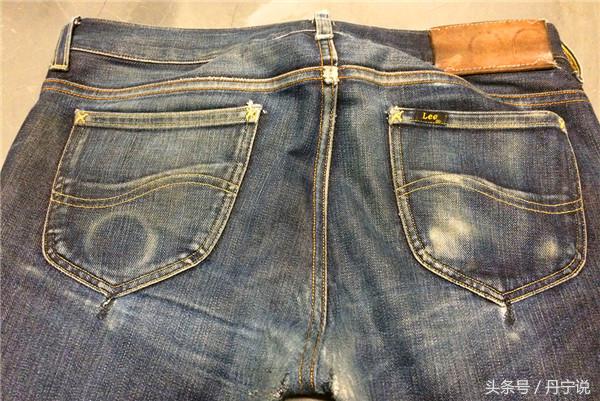探索色落篇美国LEE修身骑士101S牛仔裤13.75oz养2年洗2次