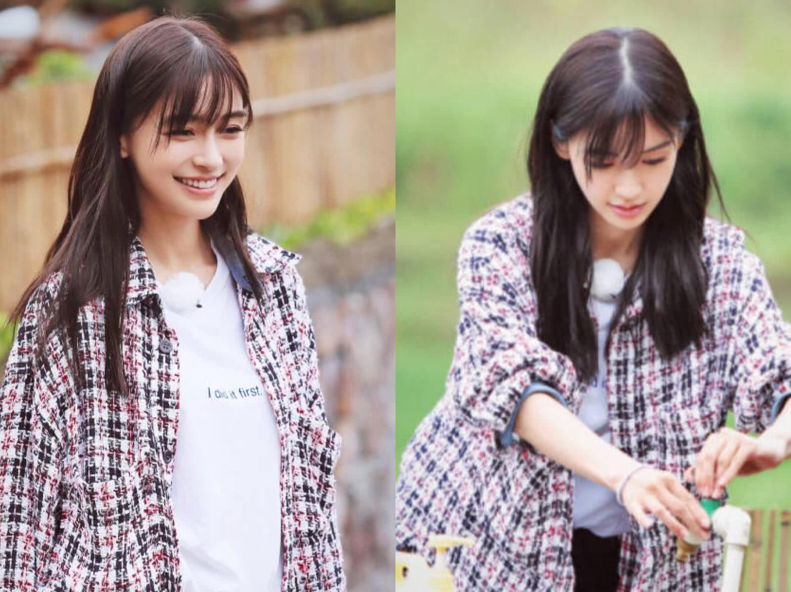 倪妮同款新上衣,倪妮同款格子衬衣