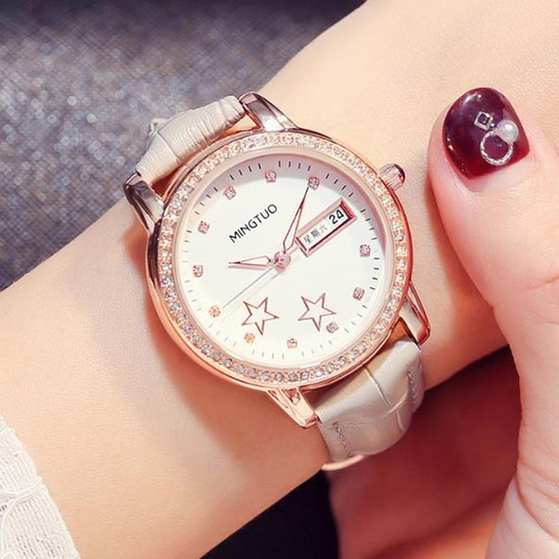 高颜值可爱女生手表,轻奢简约小众风手表女性