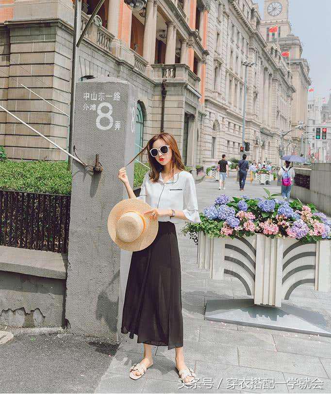 夏季新款裙裤两穿洋气又显瘦,半身裤裙真是夏季显瘦必备