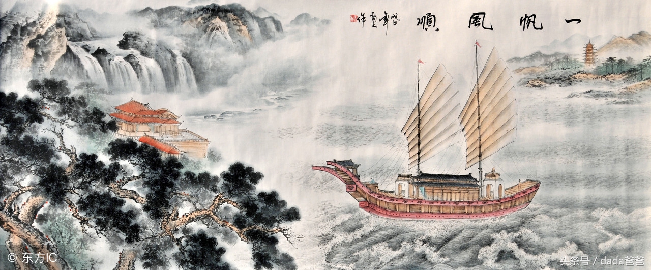 40首古诗词配绝美国画,古诗词意境国画