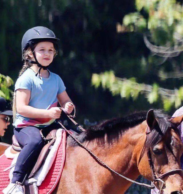 贝克汉姆小七写真,贝克汉姆晒8岁小七踢球英姿