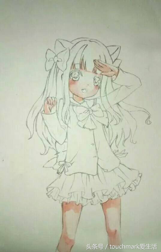 马克笔手绘动漫人物鬼灭之刃,马克笔手绘动漫人物少女全身