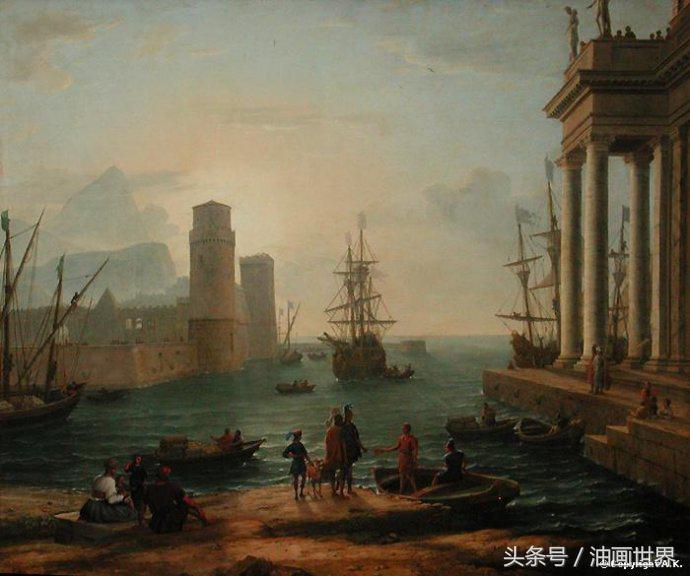 克洛德油画作品欣赏,克劳德洛兰的艺术追求