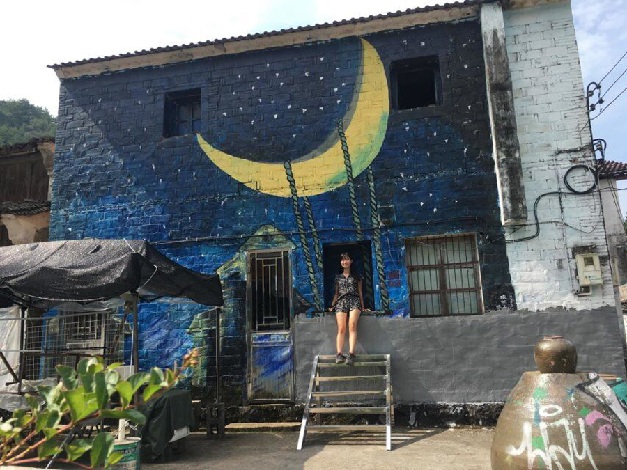 天台涂鸦村附近有哪些景点,天台峡谷漂流