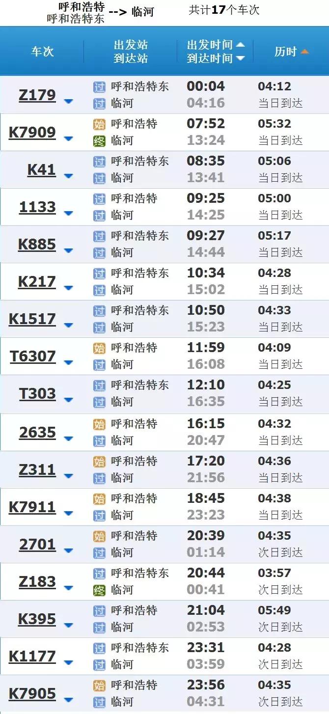 呼和浩特始发列车最新消息,呼和浩特地铁站发车时间表