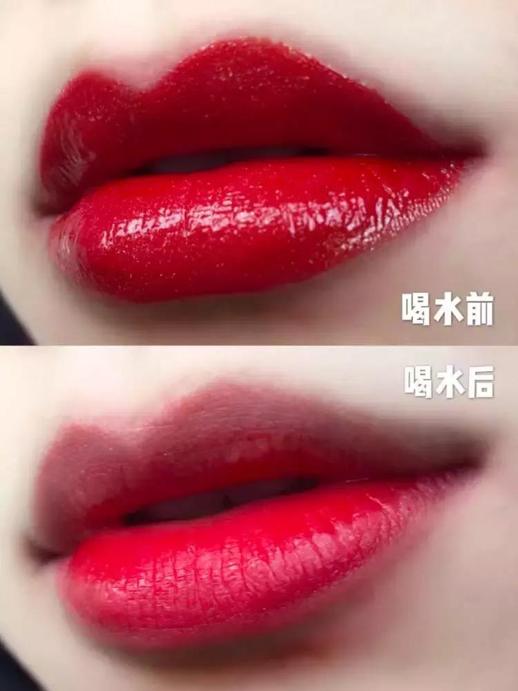 吃个火锅发现了一支很好看的口红,喝水吃饭都不掉色的口红你用过吗