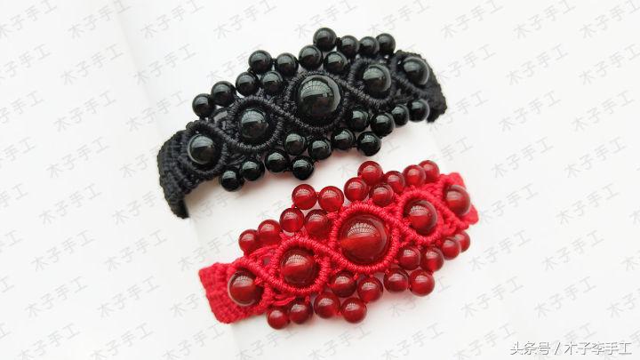 红绳朱砂手链diy手工,diy手链红绳制作教程
