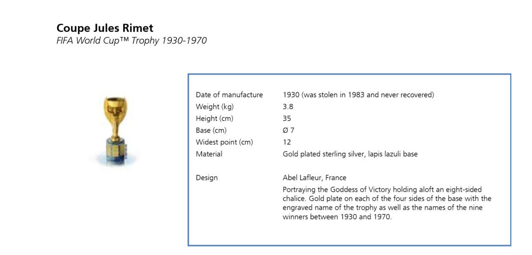 世界杯的奖杯有多重？又有什么历史？半决赛开始前这些冷知识了解一下！