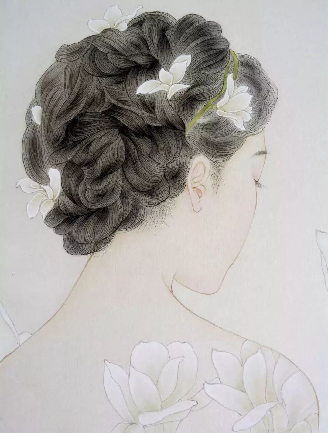 太美了！轻柔曼透，香艳的极致诱惑，国画欣赏