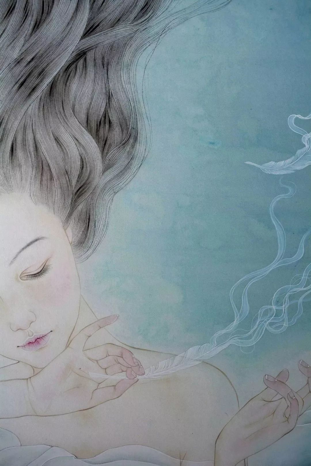 太美了！轻柔曼透，香艳的极致诱惑，国画欣赏