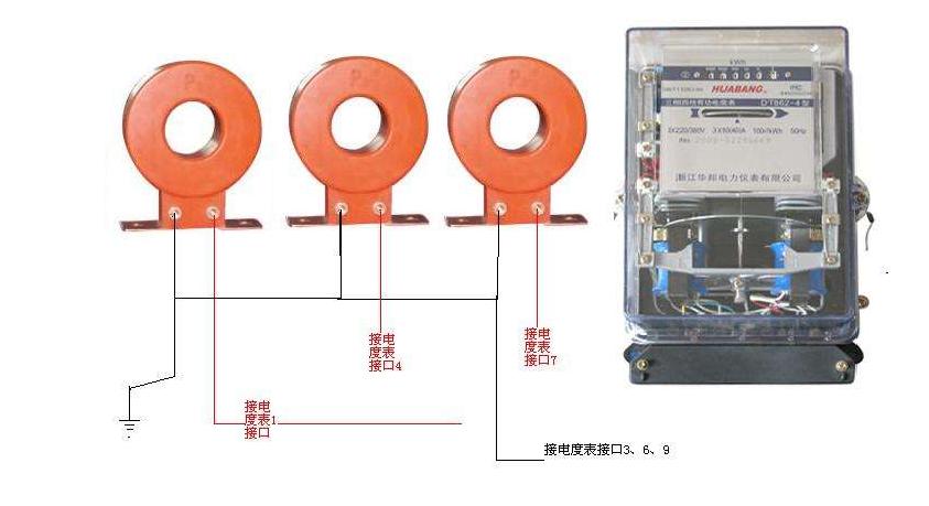 300a电流用多大互感器和电表,三相四线电表怎么接线