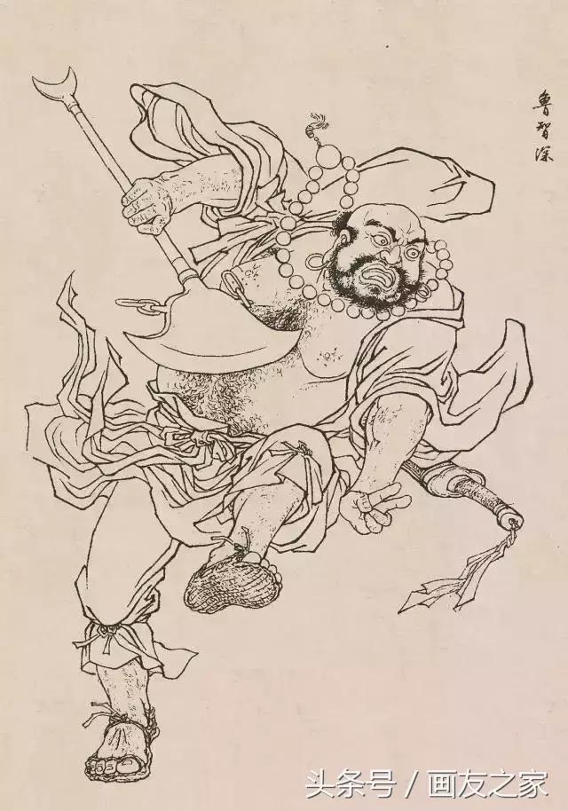 素材古代白描人物120图果断收藏,白描中国古代刀马人物图谱