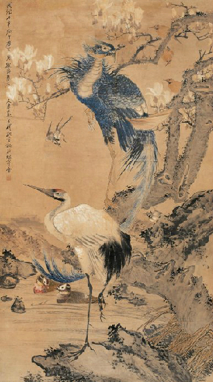 王礼写意花鸟画,陈洪绶人物师承