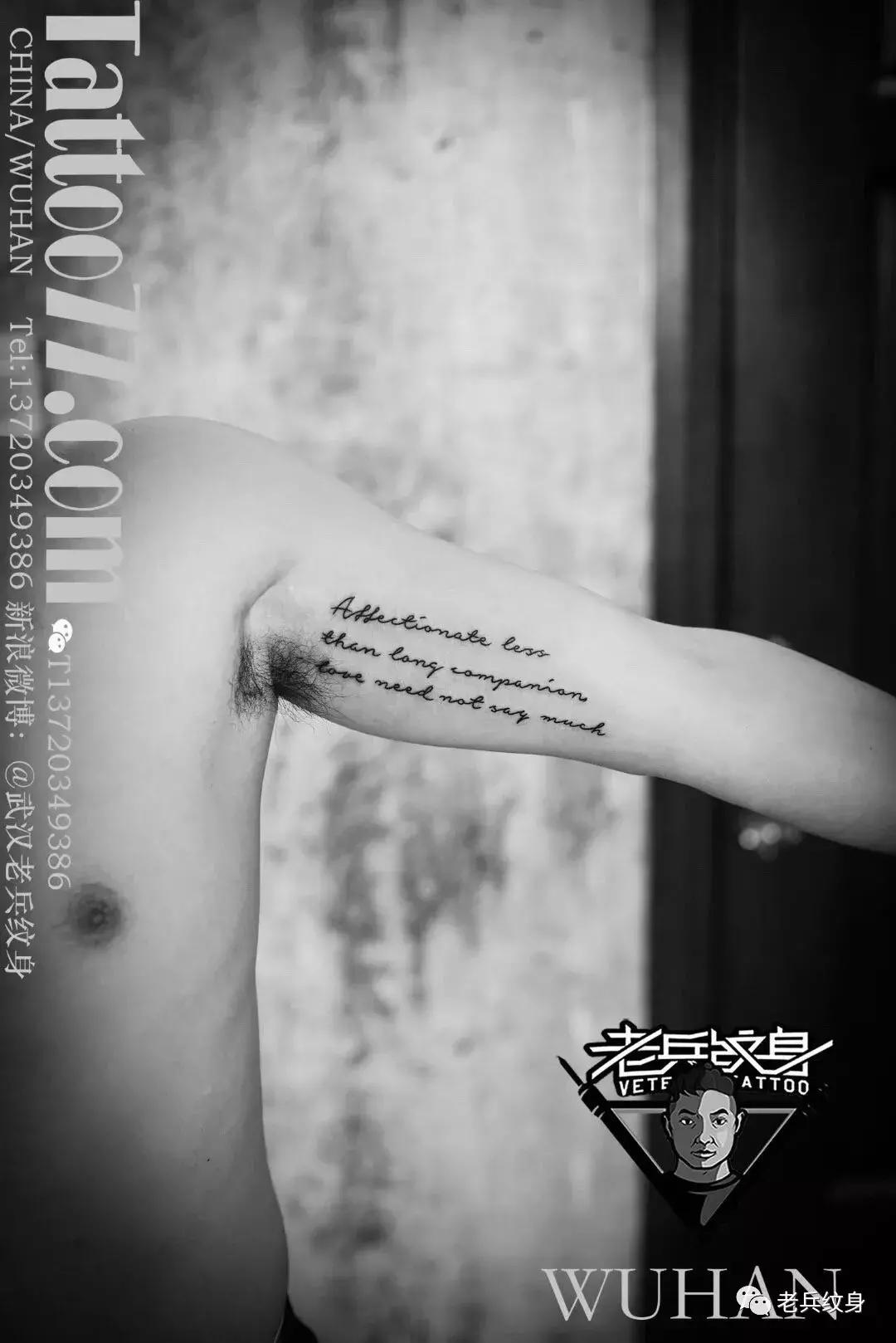 男士纹身小臂英文图案大全,美式手臂纹身图片