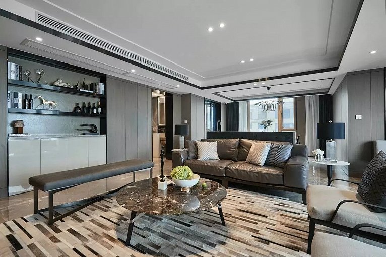 冷色调灰色装修风格,灰色卧室设计高级配色