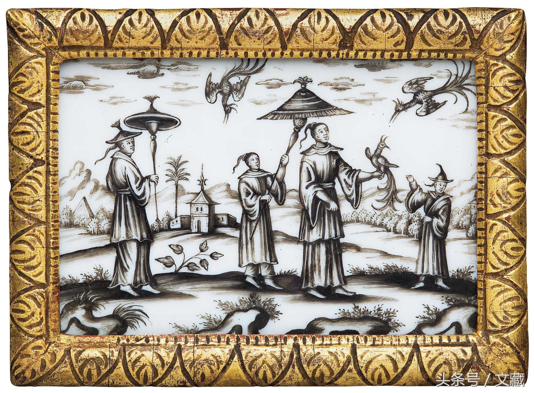 描金轻奢玻璃器,舶来工艺品