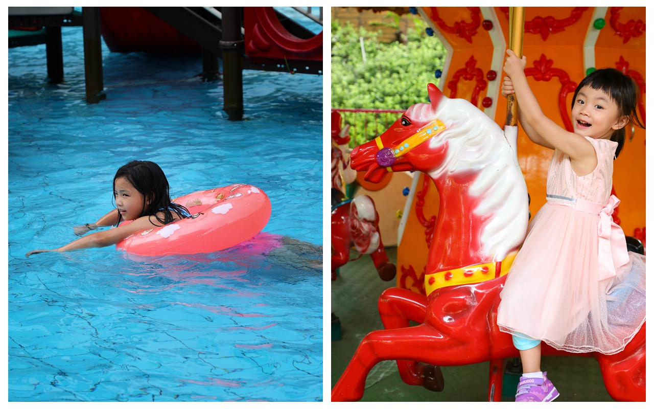 暑假带孩子逛公园,带孩子玩跳楼