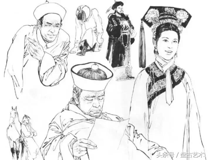 人物国画孙膑、庞涓技法，相当全面（盘古艺术油画国画书画定制