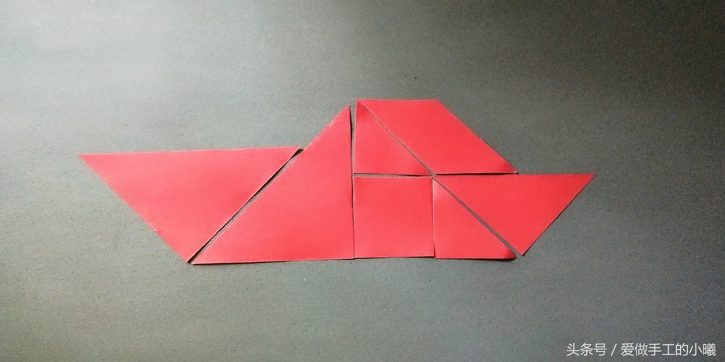 七巧板在a4纸上作图二年级,用一张纸做七巧板怎么做