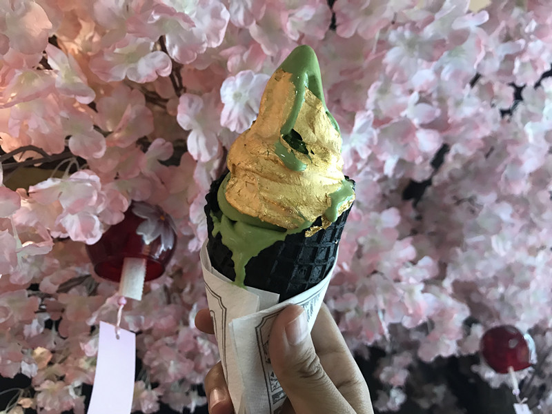 网红冰淇淋金箔,日本金箔冰淇淋