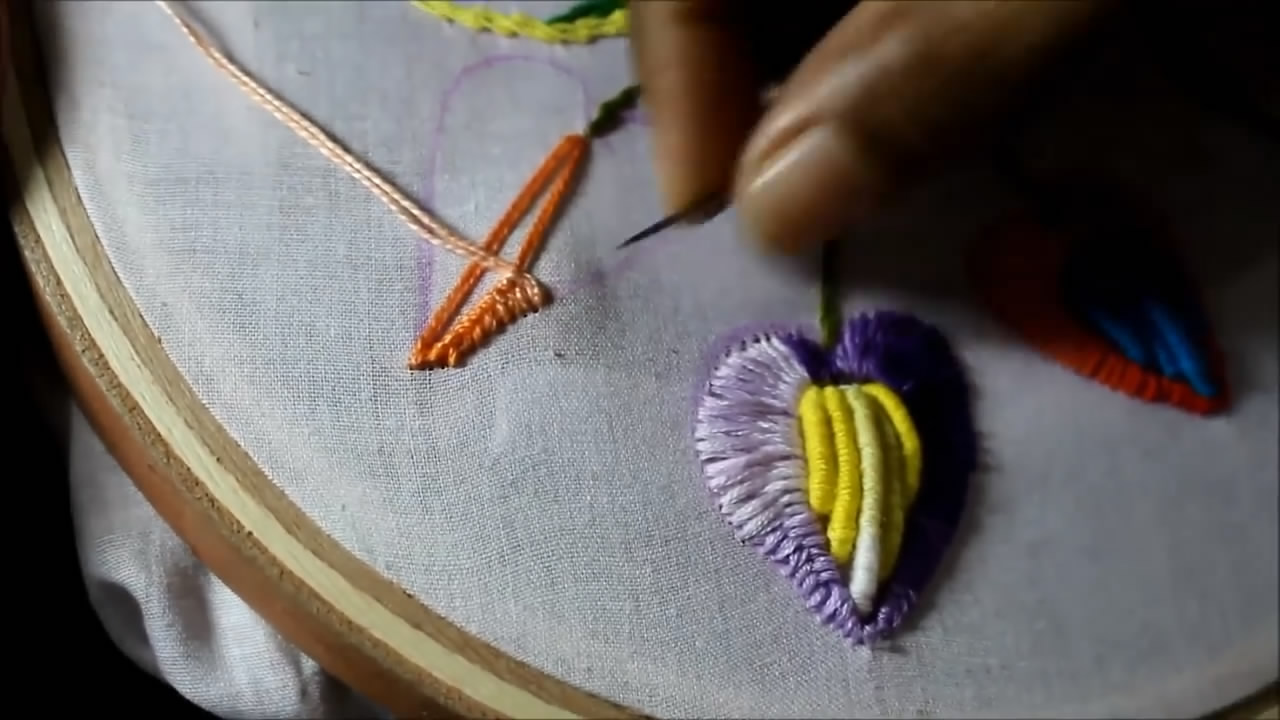 刺绣漂亮简单的花图案,刺绣花图案简单教程