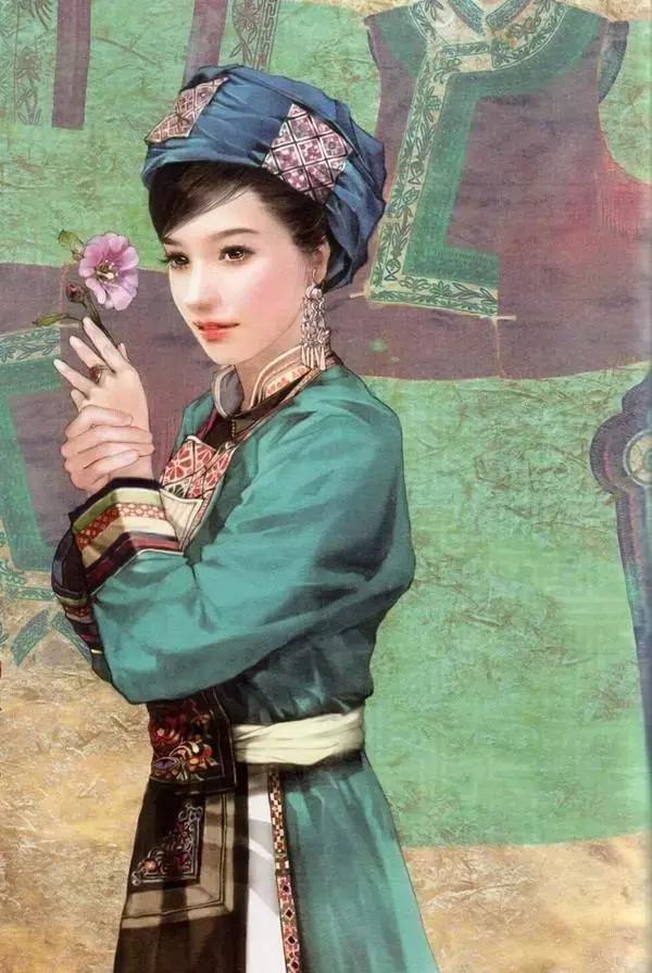 插画美女唯美简约,台湾当代著名的插画家