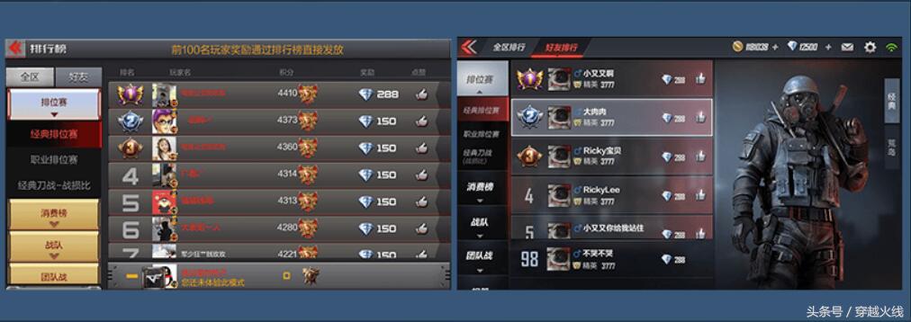 cf手游界面大改动,cf手游各版本游戏界面