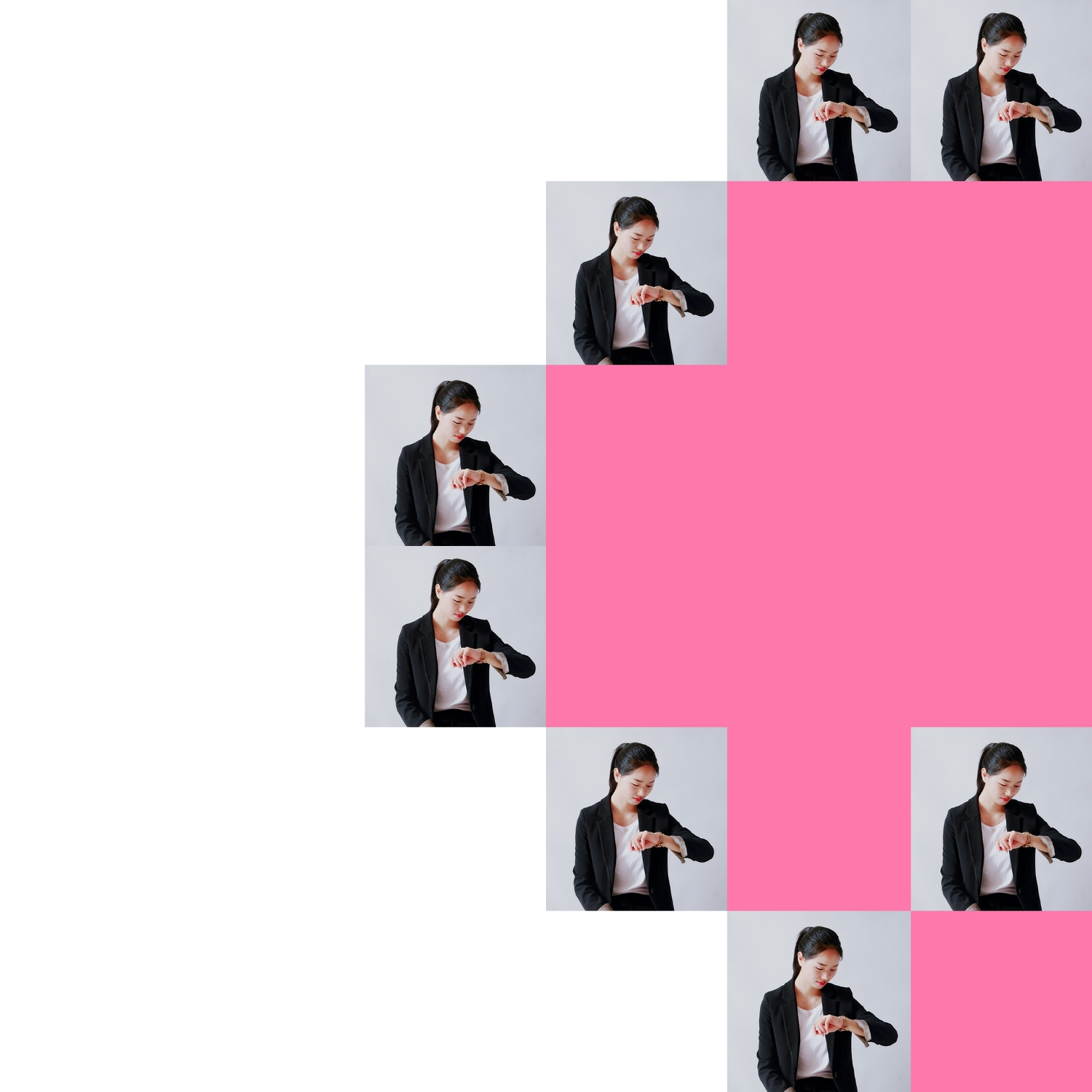 九宫格照片拼图心形hellokitty,excel心形九宫格拼图教程