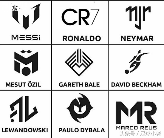足球巨星logo,好看的足球队标logo