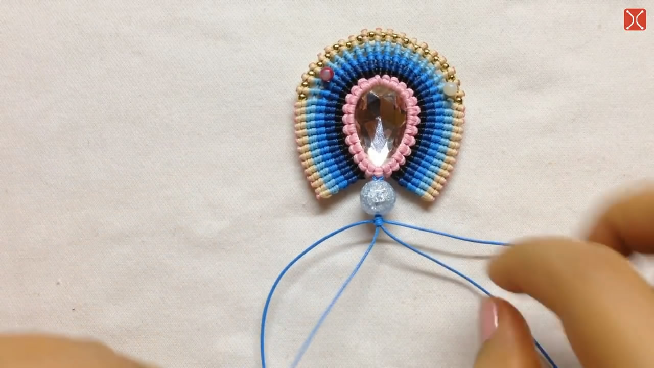 编绳项链diy手工制作,编项链吊坠绳子的各种编织方法