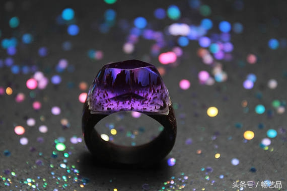 16款纯手工DIY树脂水晶戒指木块与水晶的完美结合