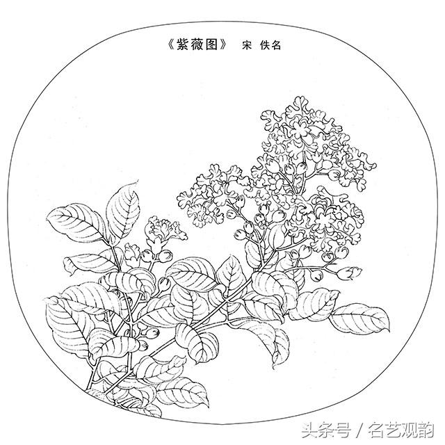 宋画工笔画底稿图文,宋画工笔白描最好的学习素材