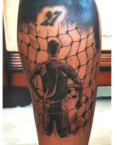 关于足球纹身图案大全,与足球有关的纹身