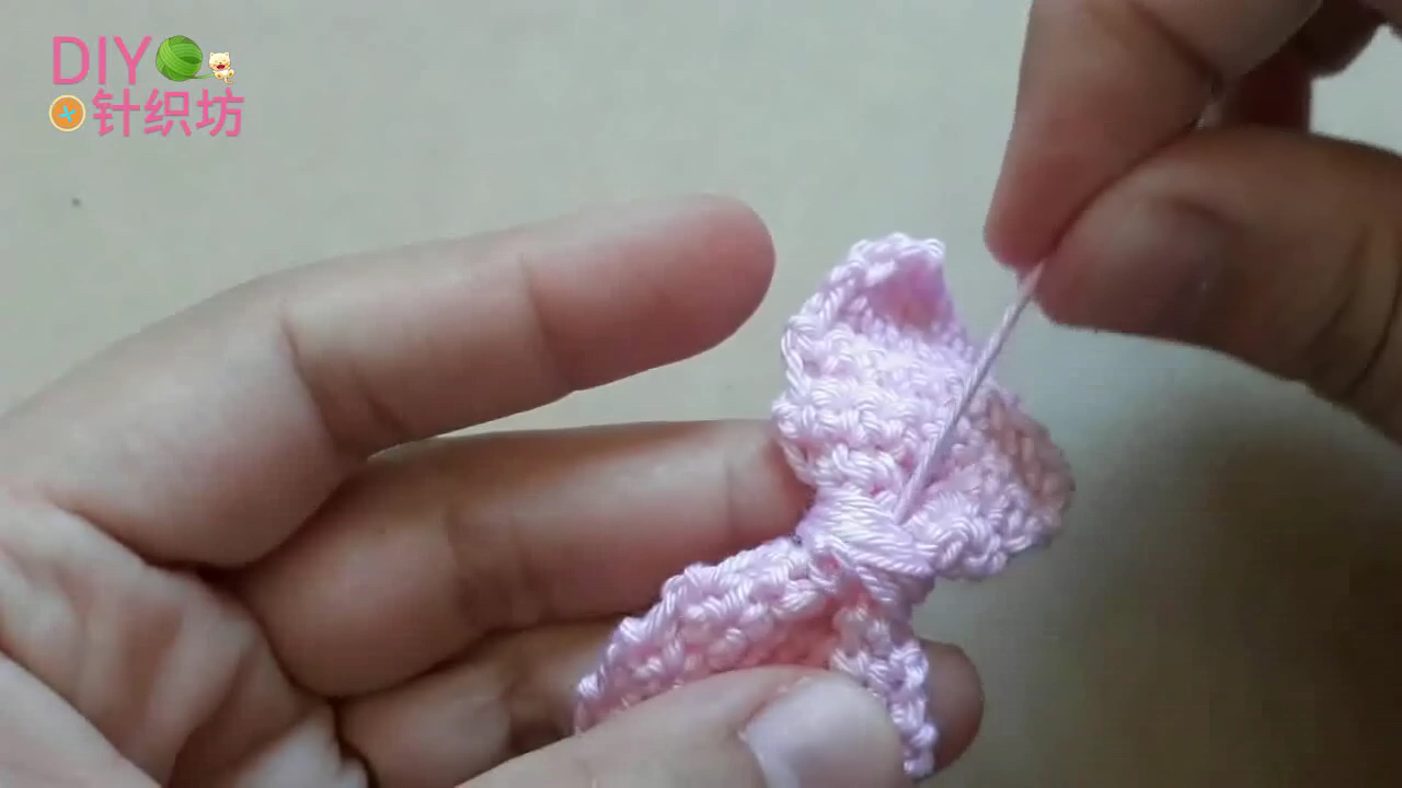 发卡钩织教程蝴蝶结,蝴蝶结发卡钩织教程