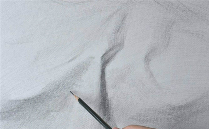 素描衬布默写构图技巧,素描中红色衬布的画法