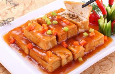 淄博名吃豆腐箱的做法,博山名吃豆腐箱子怎么做