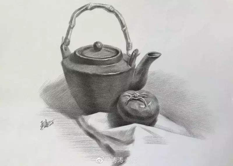 儿童素描6-9岁超级简单儿童素描,素描不会构图怎么办