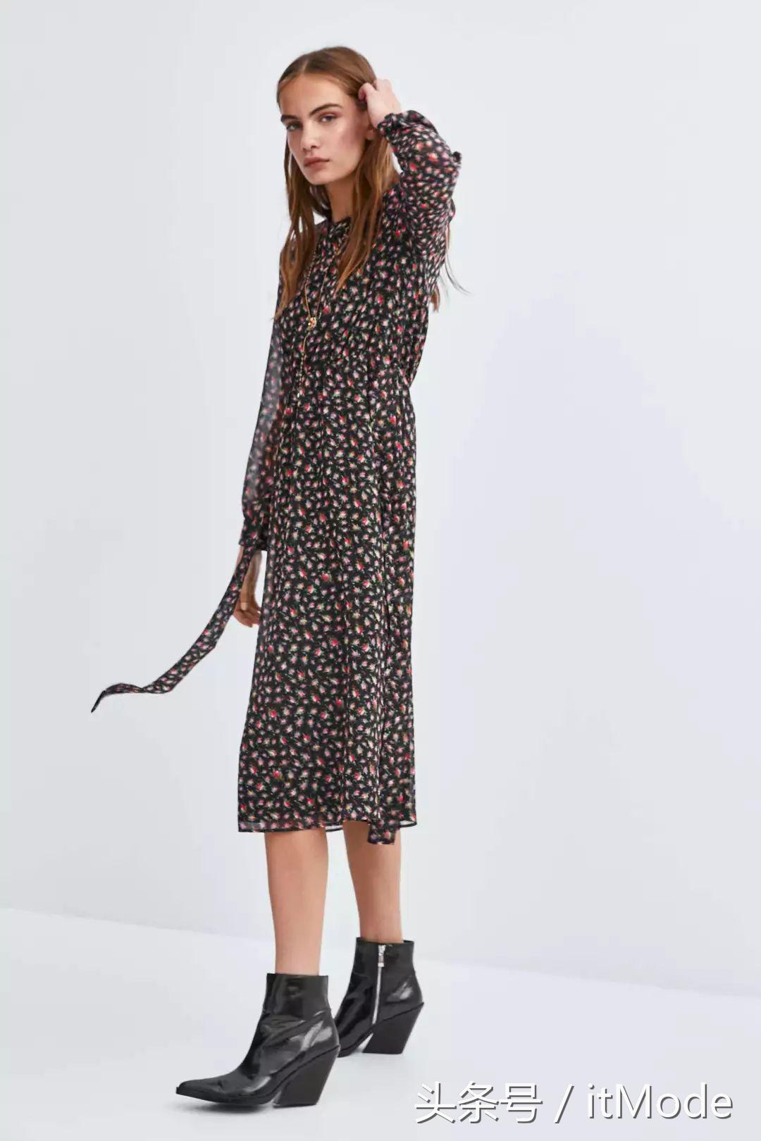 zara穿搭2021早秋黑裙,zara的新品太好看了吧