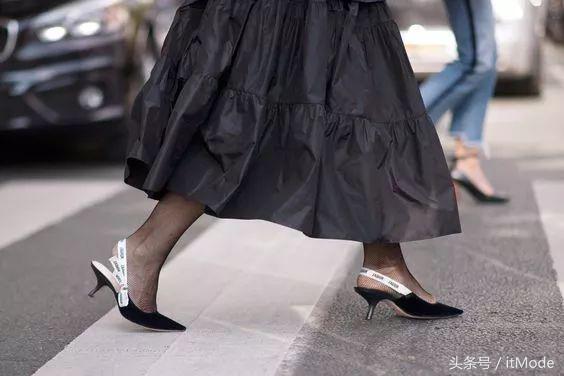 优雅又舒服的猫跟鞋,春天流行的猫跟鞋