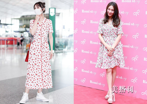 午后休闲时光,淡雅连衣裙放慢你的生活节奏