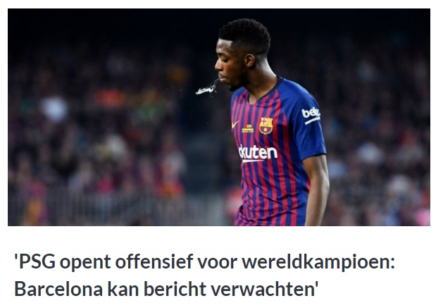 巴萨一笔买卖恐又要亏本，内马尔接班人踢一年就被清洗？