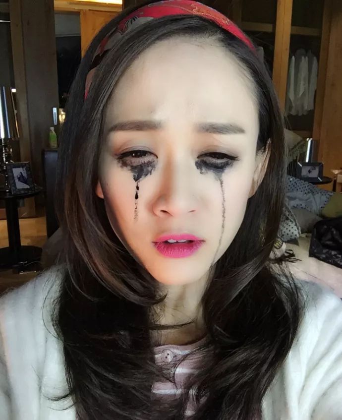 方脸明星舒淇眼线,舒淇蓝色眼妆