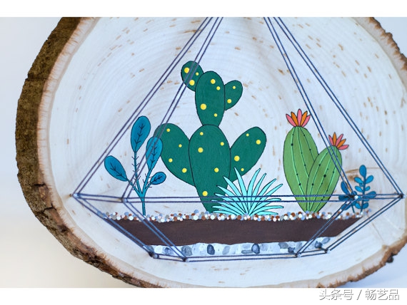 木片绣花教程视频,手工乱针绣画