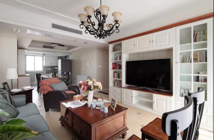 万科大都会125横厅户型装修效果图,贵阳万科90平左右装修