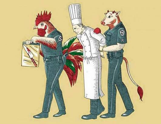 当人肉被动物从超市买回来……