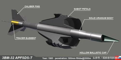 尾翼稳定脱壳穿甲弹不会跳弹？CCTV居然来打脸了