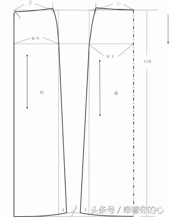 连体裤裙裁剪教程全过程,蕾丝裙裤的裁剪详解图